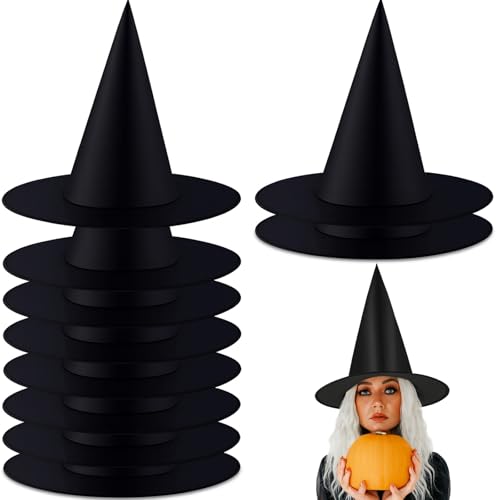 Scinzene 10 Stück Hexenhut Damen Hexen Deko Hexenhut Kinder Hexen Hut Zauberhut Hexen Zubehör Für Halloween Deko Halloween Kostüm Hexenkostüm Zubehör Halloween Party