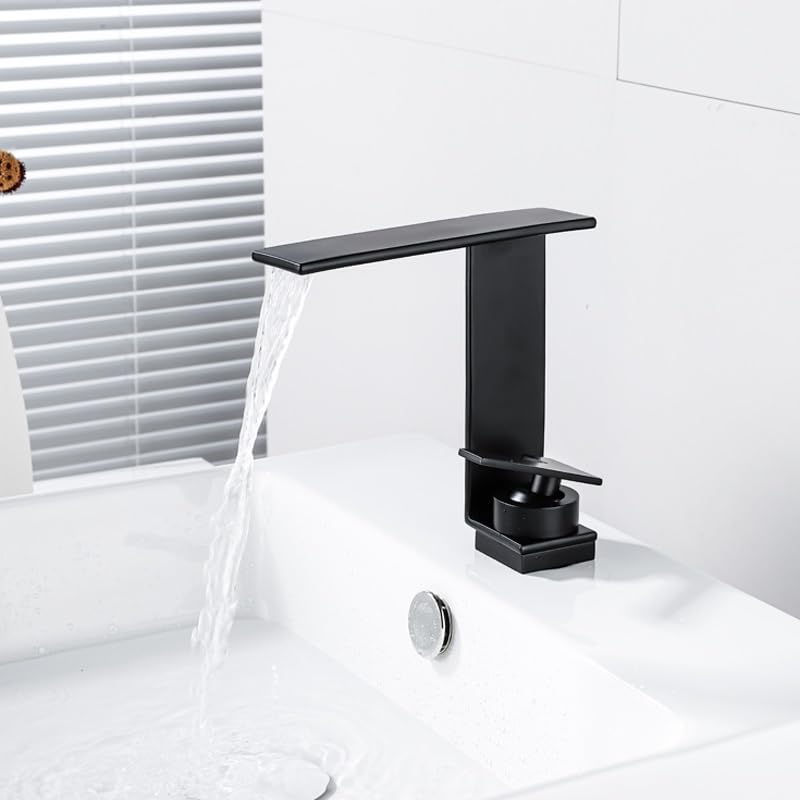 Robinet de lavabo cascade eau chaude froide mitigeur de vasque