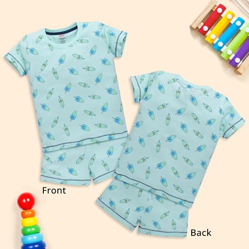 Image of LuvLap Baby Boys Regular Fit 100% Cotton Half Sleeves Boys T-Shirts and & Shorts Set Pack of 3