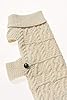Aran Crafts Dog Irish Cable Knit Wool Soft Buttoned Coat for Dogs (R4523-M-NAT) #3