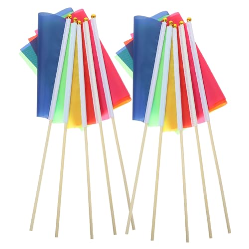 Banderas de madera Yardwe rectangulares para marcar jardines y exteriores