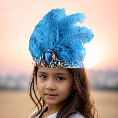 Bijou En Plumes De 200 Cm + Bandeau Assorti – Accessoires De Fête Et De Performance – Colorés Et Légers