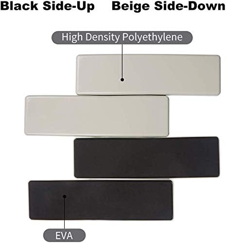 Miniatura 5 de Ezprotekt 4 unidades rectangulares reutilizables para moverse de muebles, deslizadores rectangulares de 9 x 2.5 pulgadas, almohadillas deslizantes