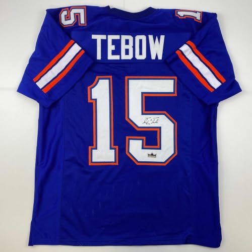 Facsimile Autographed Tim Tebow Florida Blue Reprint...