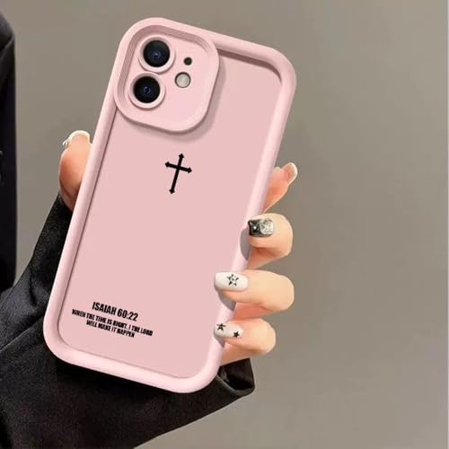 Coque antichoc Croix biblique haut de gamme pour iPhone 15 et 17 Pro Max