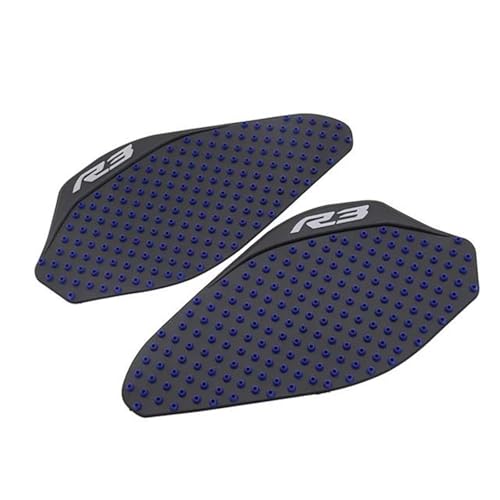 Calcomanías protectoras Yamaha YZF R3 contra arañazos de cremalleras en el tanque de gasolina