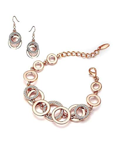 YouBella Jewellery Gold Plated Stylish Latest Crystal Combo of Earrings and Bracelet Bangle Jewellery for Girls and Women (B07Z9KWDNY) Amazon Price History, Amazon Price Tracker