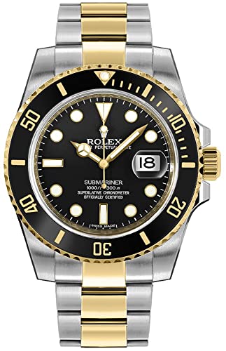 Rolex Submariner Date Black Dial Yellow Gold/Steel Men's Watch 116613LN-0001