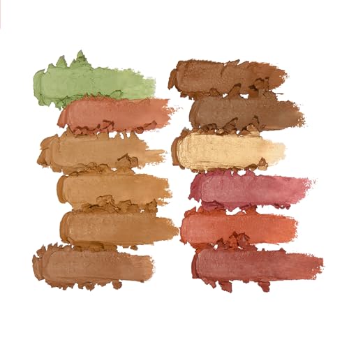 Image of Revolution Everything Base Face Icon Complexion Palette, Multi-Use, Medium | Cream Contour, Concealer, Corrector, Highlighter & Blush Kit, Vegan & Cruelty-Free