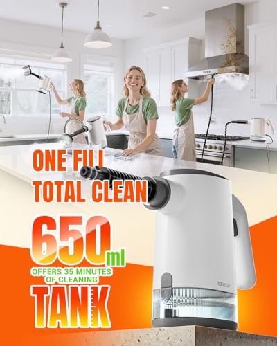 Handheld Steam Cleaner, 15s Fast Heating, Adjustable Steam - image 5