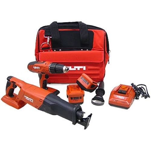 Hilti 03497682 SFH 18A and WSR 18-A 18-volt Cordless Impact Driver and Reciprocating Saw Combo Including Soft Case