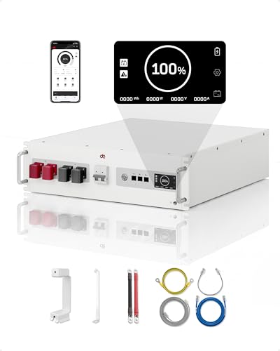 dé 48V 100Ah LiFePO4 Lithium Battery App & Display