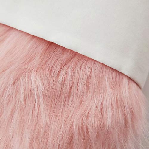 Xwtex Pink Lovely Christmas Stockings Luxury Cozy Faux Fur Christmas Stocking 20" Large Decor Hanging Ornament Fireplace Xmas Tree Holiday Party Decoration Gifts 1 Pc #TOP1