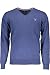 Produktbild GANT Herren Pullover COTTON WOOL V-NECK, Blau (MARINE MELANGE 487), X-Large (Herstellergröße: XL)