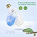 UVB Bulb for Reptiles, 5.0 26W UVB Light for Reptiles, Hygger zoo UVA UVB Reptile Light Bulb Reptile UVB Bulb UVB Light for Hermit Crab Snake Chameleon Reptile Lamp Terrarium Lamp for Tropical Reptile