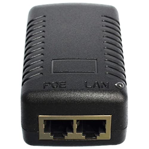 Inyector Passive PoE JacobsParts 48 V 0,5 A 24 W IEEE 802.3af para cámaras IP, teléfonos y puntos de acceso WLAN (paquete de 2 unidades) miniatura 2