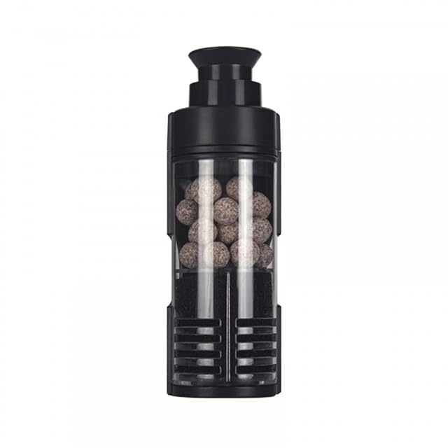 DONGKER MiniAquarium - Filtro de esponja pequeña para pecera con bolas de cerámica Bio-Media para cría…