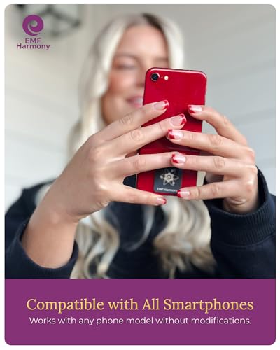 Image of EMF Harmony Harmonizer Plus Phone Sticker - 1.2 inch Stainless Steel Adhesive Disc for Phones & Devices, Reusable Accessory for Daily Peace of Mind in The Modern Age