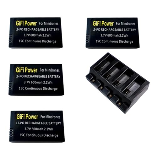 Batterie LiPo Rechargeable 3,7 V 600 mAh ou Chargeur, Compatible avec Le Mini Drone Parrot Jumping Sumo Swing Mambo Rolling Spider(Burgundy)