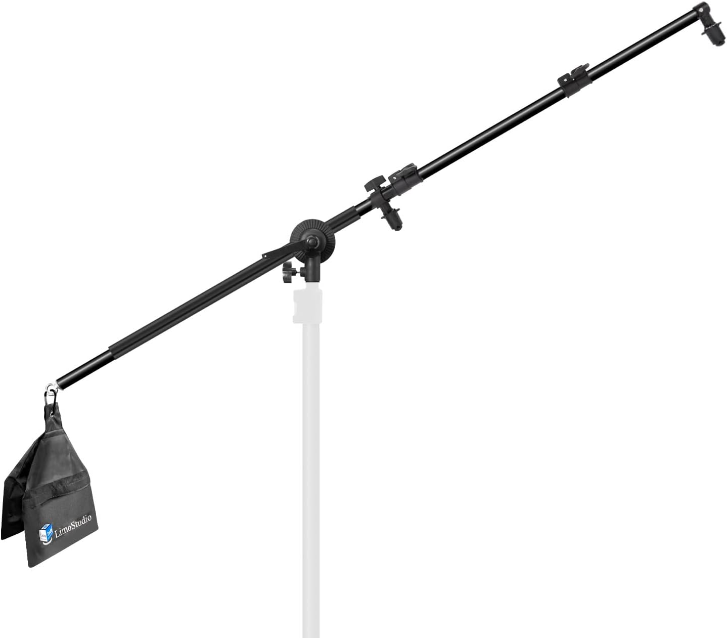 Selens Telescopic Reflector Holder & Boom Arm – Extends 21" To 53", 360° Swivel, Holds Reflectors, Lights (Aluminum Alloy)