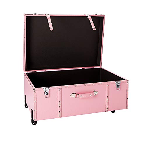 DormCo Texture® Brand Storage Trunk - Baby Pink2