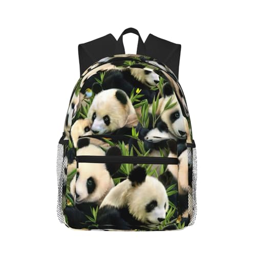 Sac à dos ordinateur 15,7" EdWal panda mignon imprimé noir taille unique