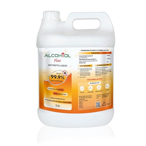 Image of Antiseptic Disinfectant Liquid for First Aid, Personal Care & Home Care | 5L Refill Pack