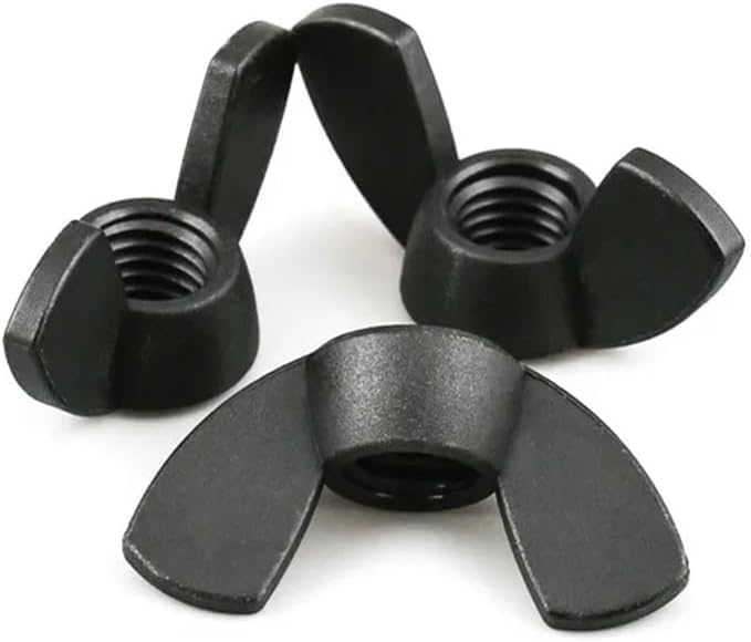 Wing Nuts ，Butterfly Wing Nut ，20pcs Hand Tighten Nut Wingnut Butterfly Plastic Thumb Nut M3 M4 M5 M6 M8 M10 M12 Hardware Nut(M12)