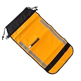 Jotekonoby Paddle Float Bag, aufblasbar für Kanuboot mit Schnellverschluss-Schnalle, 72 x 38 cm, 210D beschichtetes Gewebe, gelb mit reflektierenden Streifen