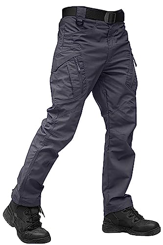 Tacvasen Mens Tactical Pants Stretch Mens Cargo Pants Water Resistant Pants Men Military Pants For Men Outdoor Work Pants For Men Gray #TOP7