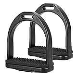  HUIOP 2 PCS étriers d\'équitation en Plastique Selle de Cheval Anti-dérapant pédale de Cheval Super léger équipement de sécurité équestre,Étriers d\'équitation