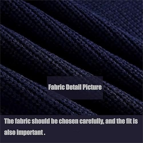 Men's Stylish Quarter-Zip Corduroy Ribbed Polo Sweatshirt, Mock Neck Knit Long Sleeve Sweater 6