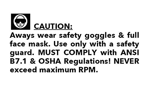 Shark Industries Usa Pn-26-6M Die Grinder Cut-Off Wheel And Mandrel Kit, 3-Inch X 1/32" X 3/8” Shark Type-1 Double-Reinforced Thin Wheels, 54 Grit (6 Cutting Discs And 1 Mandrel) #TOP4