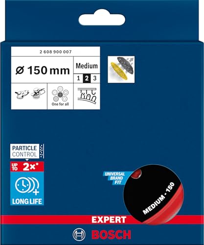 Miniatura 2 de Bosch Professional 1x Platos De Soporte Multiperforados De Uso Universal Expert Multihole Versión Medio, Ø 150 Mm, Accesorios Lijadora Excéntrica