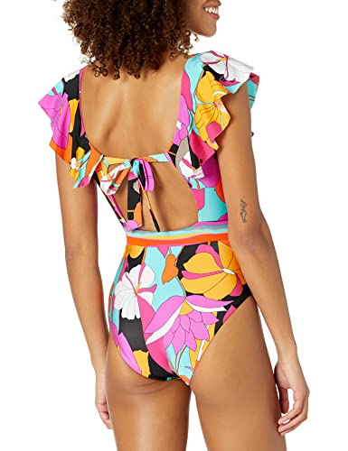 Trina Turk Gemini Ruffle One Piece Swimsuit #TOP24