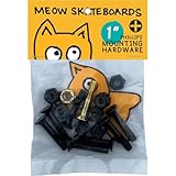 Meow Skateboards Phillips Black/Yellow Skateboard Hardware Set - 1