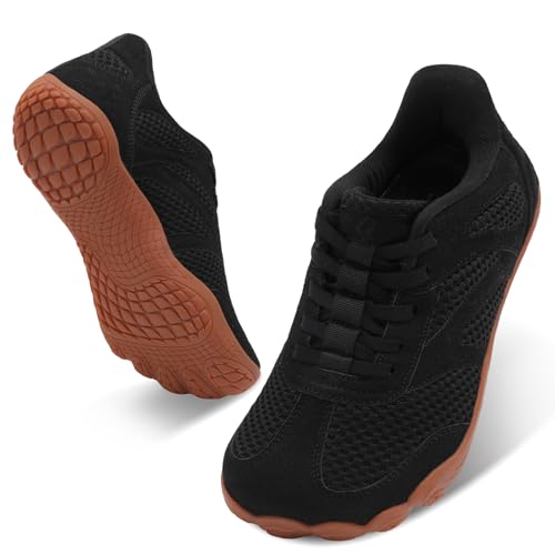 relxfeet �����Y �x�A�t�b�g�X���b�|���V���[�Y ���C�h�g�D�{�b�N�X �[���h���b�v �~�j�}���X�g �X�j�[�J�[ �E�H�[�L���O �g���[�j���O & �����̉��K����, �u���b�N�K���B, 14.5 Wide