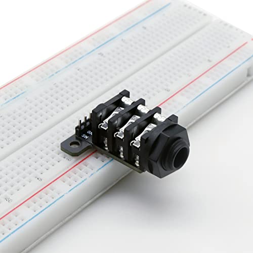 Treedix 4PCS TRS Jack Breakout Board 6.35mm Hembra miniatura 5