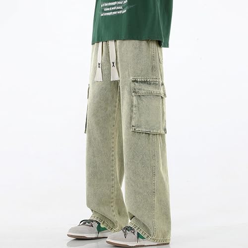 Casual Blue Mens Cargo Jeans Hip Hop Mens Jeans Sweatpant Baggy Jeans Men Japanese Men Jeans Gothic Jeans for Men2