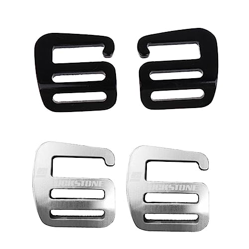 Hebilla G Hook de aluminio Chatonshen para correas de mochilas y bolsos pack de 2 pares 2
