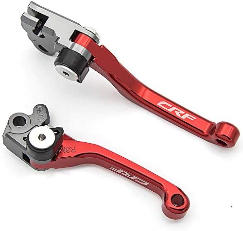 NICEDOLL Dirt Bike Clutch Brake Pivot Levers for CRF125F CRF 125 F 125F 2019 2020 2021 2022 2023 Foldable CNC Red