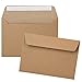 Produktbild KuschelICH Briefumschläge selbstklebend C6 ohne Fenster Kraftpapier 114 x 162 mm - Kuverts braun (100)
