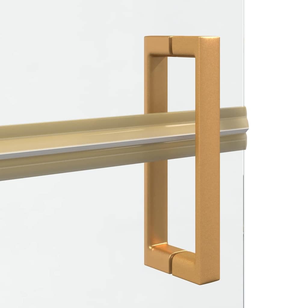 vidaXL Ściana prysznicowa Walk-In złoty 90 x 6.5 x 190 cm