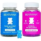 BEARVANA Peach Support Gummies & Vaginal pH Balance & Wellness Gummies for Women Bundle