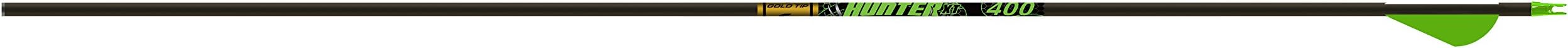Gold Tip Hunter XT Arrows with 2-Inch Raptor Vanes (1-Dozen), Color May Vary