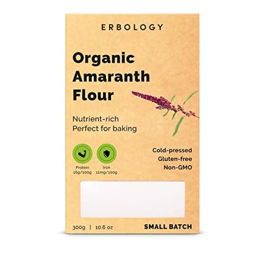Farina di Amaranto Bio 300g - Ricco di Proteine, Fibre e Minerali - Senza Glutine