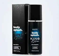 Body Splash King Blue Desodorante Colônia 200ml – Wepink
