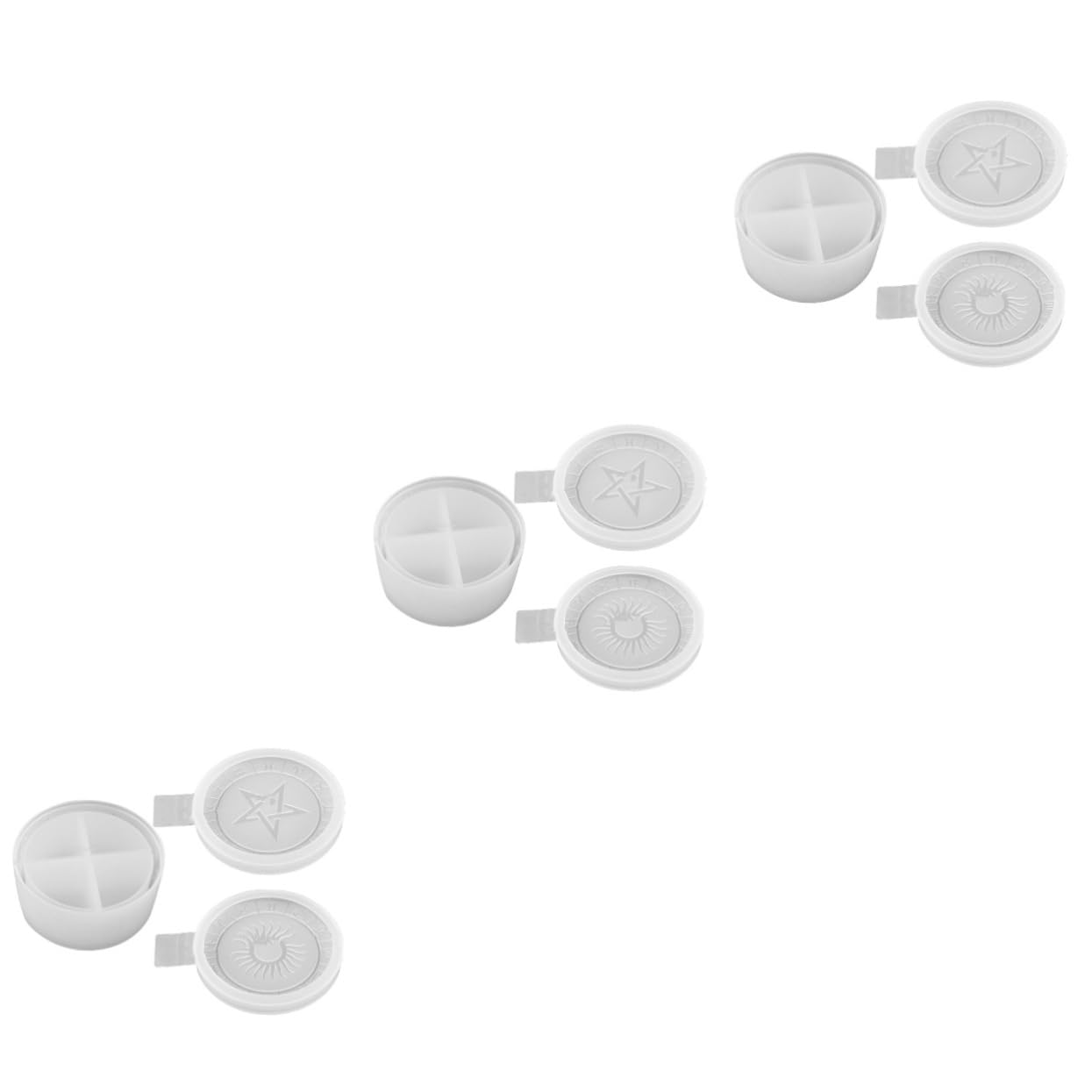 Operitacx 3 Set Stampo per Scatola Stoccaggio Silicone Stampo Diy per Epoxy Cristallo per Creazioni Fai da Te e Progetti Artigianali
