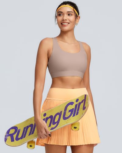 Image of RUNNING GIRL Sports Bra for Women High Support, Molded Cup High Impact Sports Bras with Sewn in Pads Workout Running Bra