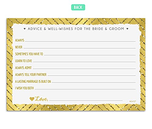 50 Wedding Advice Cards & Well Wishes For The Bride And Groom - Bridal Shower Games, Wedding Decorations, Bridal Shower Decorations, Wedding Shower Decorations, Wedding Guest Book Alternative, Mad Libs #TOP2